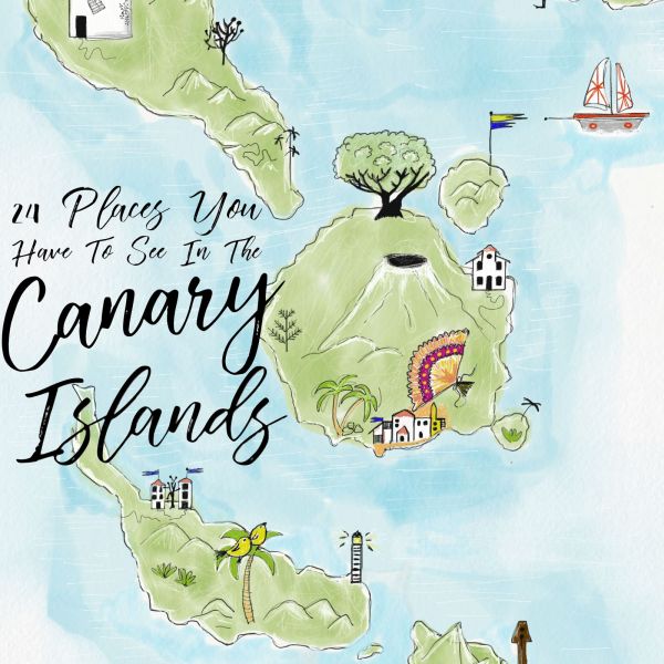 Map canary islands